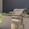 a grilling area near bushes