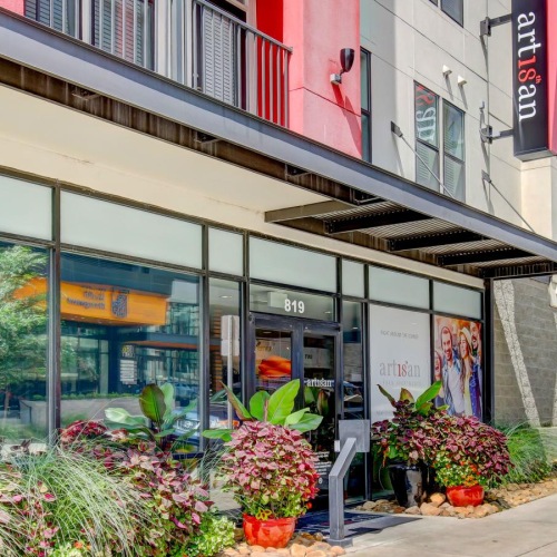 The essence of exceptional living a building with a storefront