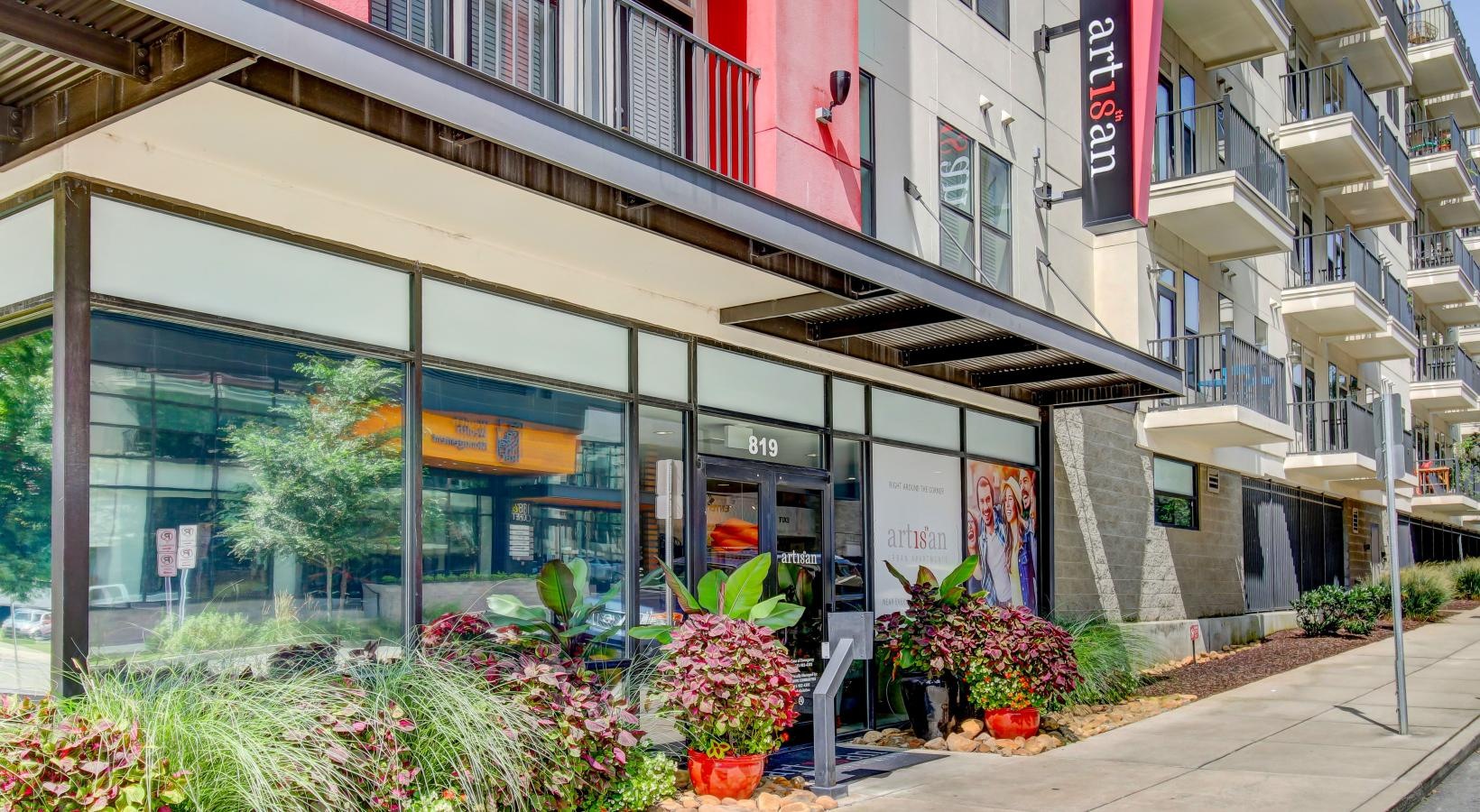 The essence of exceptional living a building with a storefront