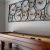 a wall with a shuffle board next to it