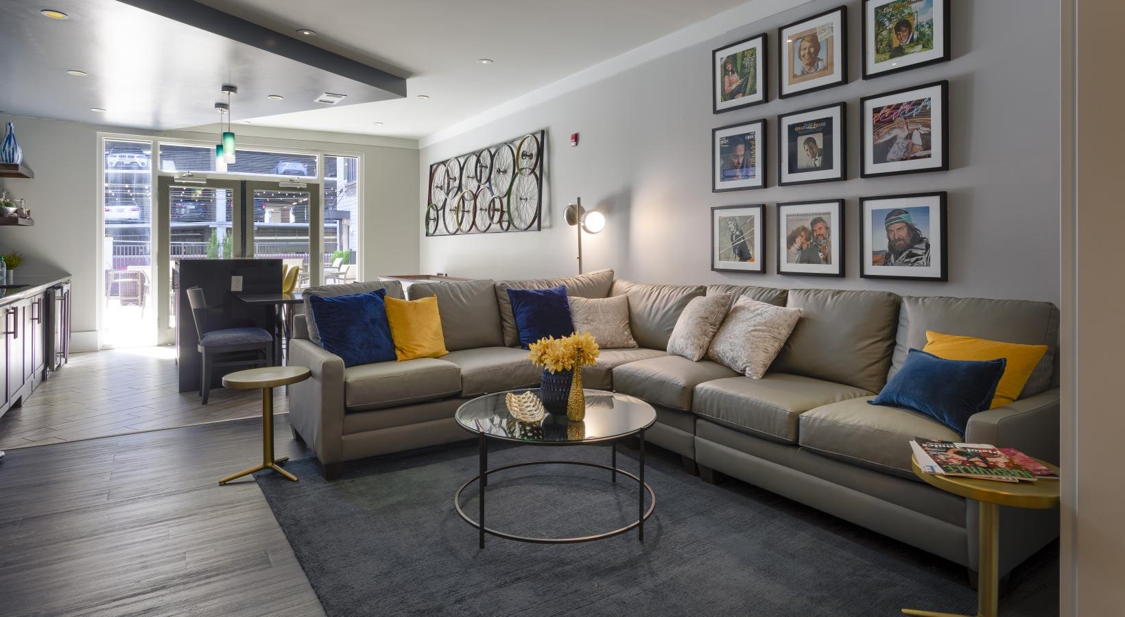 The essence of exceptional living a room with a couch and a coffee table